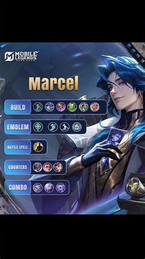 NEW HERO MARCEL GUIDE 🔥 Best Build, Emblem, Counters & Combos!