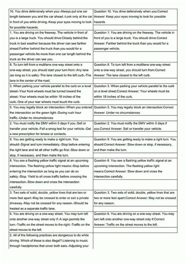 CA DMV Driving Test Flashcards video