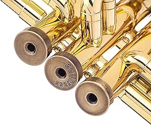 Trumpet Trim Kit for improving the sound. for all Yamaha & Stomvi Trumpet. Custom made KGUBrass (LIGHT, Antique Bronze Lacquer)