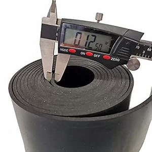 Rubber Sheet Warehouse .062" (1/16") Thick x 1" Wide x 10' -Neoprene Rubber Strip Commercial Grade 65A, Smooth Finish, Solid Rubber, Perfect for Weather Stripping, Gasket, Costume & DIY Projects