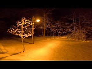 High Pressure Sodium Street Lights In The Snow 1/19/2025