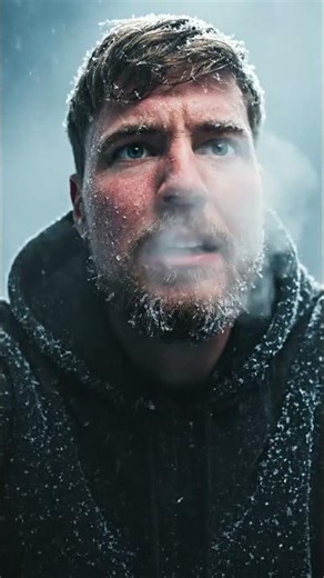 “I Survived the AI MrBeast Ice Room Challenge! ❄️ #shorts”
