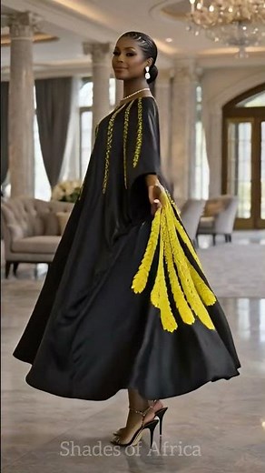 Luxury Black & Gold Kaftan Look | Elegant African Owambe Style That Turns Heads #africanlifestyle