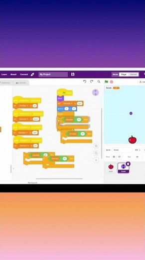 Build a Snake Game in PictoBlox 🐍 | Easy Coding Tutorial #shorts #pictoblox #games #gaming#gameplay