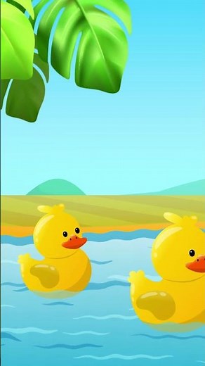Wek wek duck swim swim #funnychildrensong #chickensong