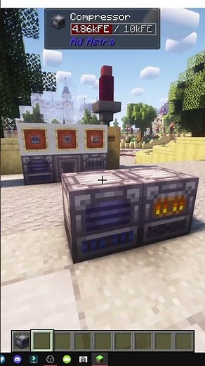 HOW THE COMPRESSOR WORKS IN MINECRAFT WITH THE AD ASTRA MOD