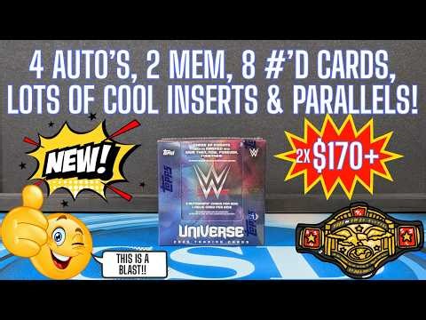 2025 Topps Universe WWE Hobby Box Review!! FINALLY!! SOME WWE TO RIP!!!