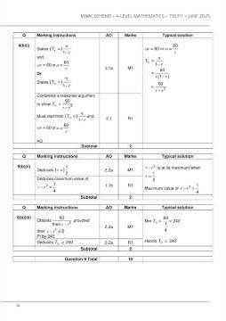 Bundle 2025 AQA A Level MathemATIcs Paper 1 Question Paper And Mark Scheme 7357 1