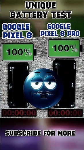 🔥 GOOGLE PIXEL 8 vs PIXEL 8 PRO ⚡ BATTERY DRAIN SPEED TEST! 🚀 #shorts