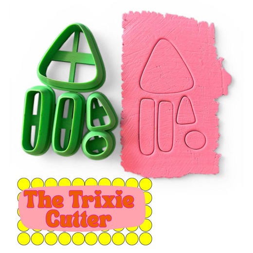 The Trixie Cutter Set, 3D Printed XL Statement Earring Polymer Clay Cookie Cutter Sharp - Etsy