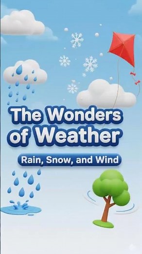 Weather Magic for Kids | How Rain, Snow & Wind Work! #3danimation #learnwithfun #educationalshorts
