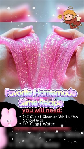 Get ready for hours of squishy fun with this easy homemade slime recipe! Perfect for kids and adults alike! 🎨✨ 🛍️🛍️Ingredients: - 1/2 Cup of Clear or White PVA School Glue - 1/2 Cup of Water - 1-2 TBS of Saline Solution - 1/4-1/2 TSP of Baking Soda - Glitter (because who doesn’t love a little sparkle?) - Food Coloring (your choice of color!) - Fun Mix-ins (think beads, foam, or anything else you like!) 📝📝Directions: 1. In a bowl, combine the water and glue, stirring until well mixed. 2. Spr