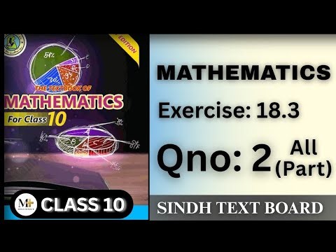 Class 10 Maths Ex: 18.3 Q/2 Solution. #sindhboard #class10maths