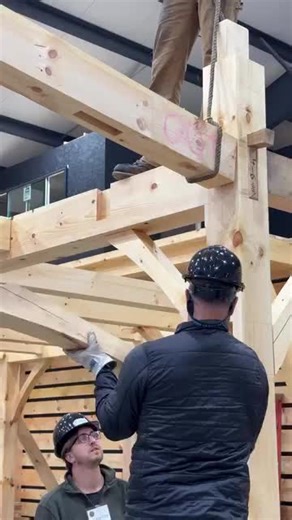 Rim Joist Installation in Timber Frame Construction