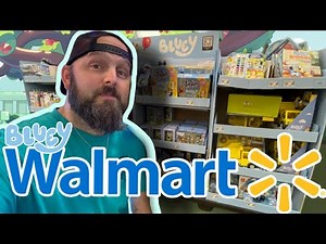 Giant BLUEY display at Walmart full of Toys , clothes and more
