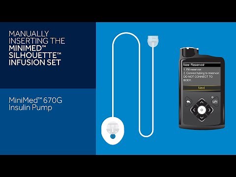 Manually Inserting the Silhouette Infusion Set with the MiniMed 670G Insulin Pump