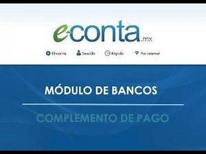 Módulo de Bancos - Complemento de Pago