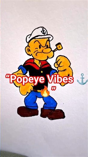 “Legend Recreated 🎨”#shortvideo #shorts #short #shortsfeed #artreels #art #drawing #popeyecartoon