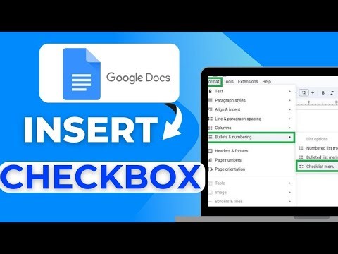How To Insert a Checkbox in Google Docs