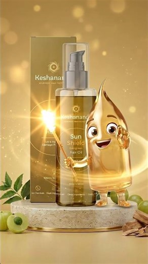 AI Animated Hair Oil Ad | AI Mascot Product Advertisement | AI Generated Haircare Commercial