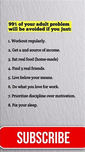 99% Adult Problems Solve 💯 | Discipline & Growth Tips 💪 #LifeLessons #Motivation