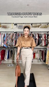 Trouser Outfit Ideas🫶🏻 New Arrivals! Live Selling: April 19 & 20, 3:30PM⏰ #officeoutfit #fbreelsfypシ゚viralfbreelsfypシ゚viral #fashion | Inah's Closet Main