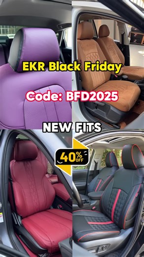 BFCM is LIVE — Up to 40% OFF (Nov 20–Dec 1, PT). Use Code: BFD2025 at checkout on ekrcover.com. Ekr custom-fit by Make/Model/Year/Sub-trim for an OEM-like fit. See pinned/bio. . Shop now at ekrcover.com Amazon search EKR 📍 9860 Rush St, South El Monte, CA #Blackfriday #Automotive #SeatCovers #1stCubrir #ekrcover