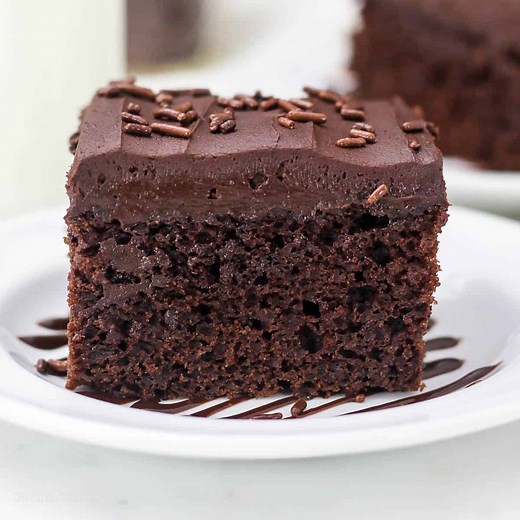 Buttermilk Chocolate Cake - With Dark Chocolate Buttermilk Frosting!