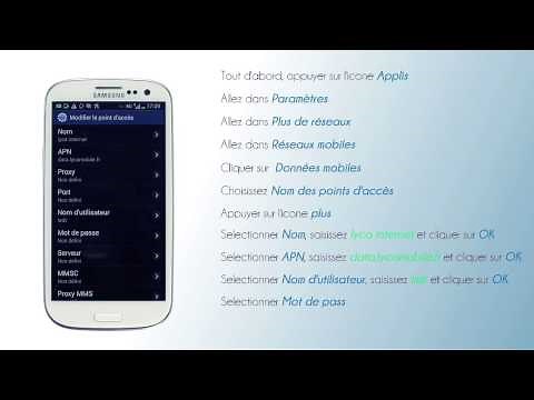 Lycamobile France - Configuration de l'internet pour Samsung