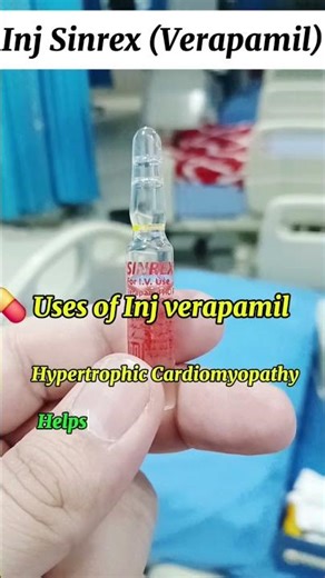 “Injection Sinrex (Verapamil) — Life Saver in Cardiac Emergency 💉❤️#Verapamil#InjectionSinrex#Cardia