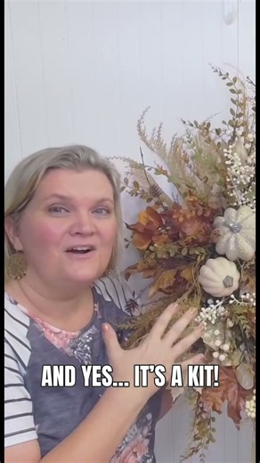 DIY Autumn Wreath Tutorial 🍂 Fall Forest Wreath Kit | Easy Front Door Decor
