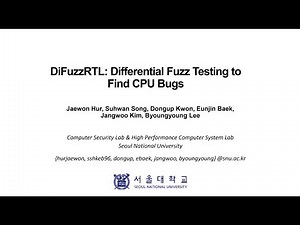 DIFUZZRTL: Differential Fuzz Testing to Find CPU Bugs