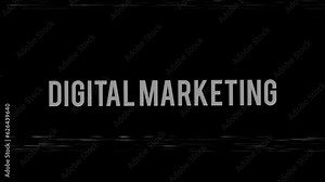 Digital Marketing Text Animation