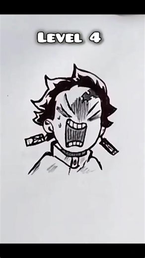 How to draw tanjiro in different level #howtodraw #drawing #art #anime #sketch #demonslayer #fyp