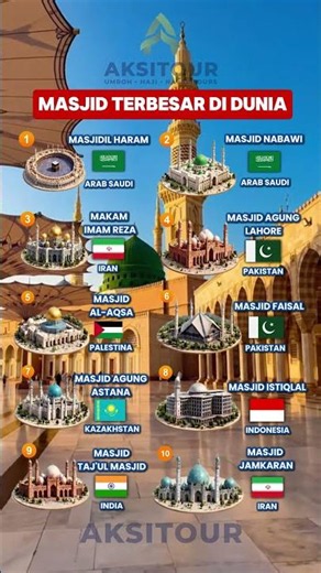 Masjid Terbesar Di Dunia! 🕌🤩✨