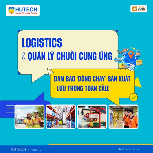 CÙNG NGÀNH LOGISTICS VÀ QUẢN LÝ CHUỖI CUNG ỨNG ĐẢM BẢO HOẠT ĐỘNG XUẤT NHẬP KHẨU, SẢN XUẤT, LƯU THÔNG, VẬN TẢI TOÀN CẦU! Ngành Logistics & Quản lý chuỗi cung ứng đang trở thành trụ cột không thể thiếu trong nền kinh tế hiện đại. Từ đó, hoạt động giao thương quốc tế, cho đến các vấn đề liên quan mua hàng, hệ thống vận chuyển, kho bãi, phân phối và tối ưu hóa quy trình sản xuất ... được xem là nhân tố quyết định sự thành công của các doanh nghiệp. Đây chính là lý do vì sao nhu cầu nhân lực trong ng