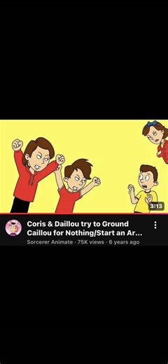 Coris and Daillou's Plan to Ground Caillou for Nothing