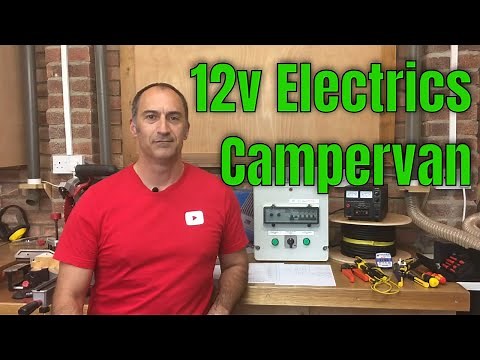 Self Build Camper Van 12v Electric Control Panel