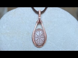 Simple Unisex Cabochon Wire Wrapped Pendant Tutorial
