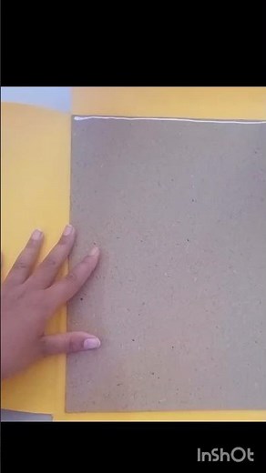 How to make cover file with cardboard & art paper?