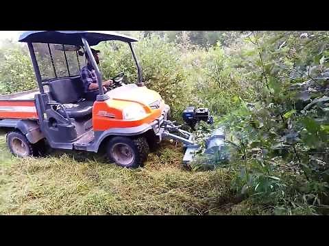 Forax GP40 Gas Powered Mulcher Featured On Kubota RTV 900