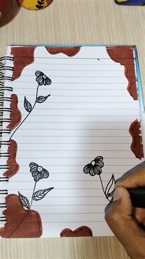 Easy border design ideas #border #frontpage #assignment #project #art #journal #shorts #fyp #yt #