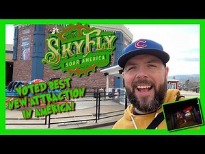 SKYFLY in Pigeon Forge | voted best new attraction in America | Better than Soarin' ?