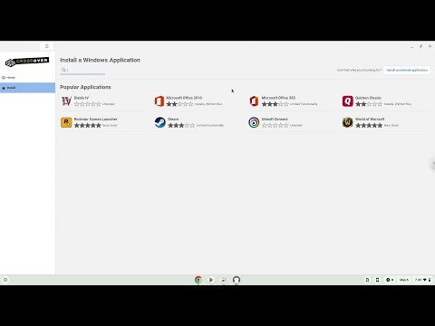 How to install Crossover 24 on a Chromebook