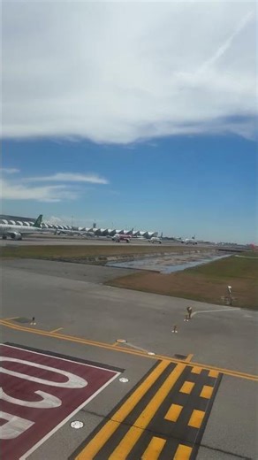 Once in a lifetime moment capturing multiple Airbus lined-up to take off on the runway #simpleflying