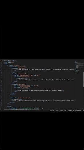 Interactive Scroll-Triggered Fade & Slide Animation #html #coding #frontendcourse #css