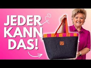 The perfect bag! Sew your own project bag for shopping, school, university & crafts. 🧶 DIY for be...