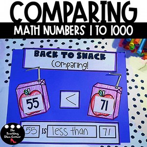 Back to School Comparing Numbers Math Craft