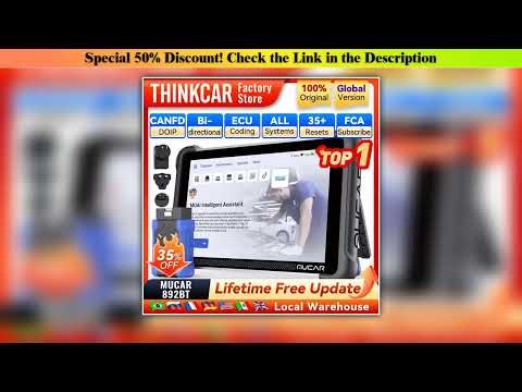 Must Buy MUCAR 892BT Key Programming AI Automotive Diagnostic Tool Bi directional Obd2 Scanner ECU•