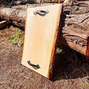 Handmade Live Edge Charcuterie Board: Rustic Wood Serving Tray - Etsy